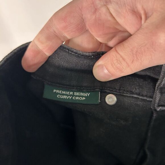 Lauren Ralph Lauren Jeans Women's 8 Black Denim Pockets Button Zip Cotton Blend - Picture 9 of 11